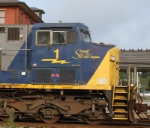 CSX 1 cab shot as it rolls by